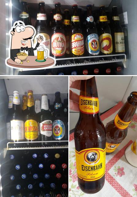 Você pode tomar um copo de cerveja leve ou escura