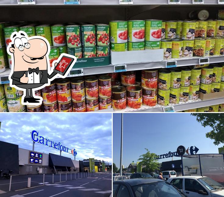 Parmi les diverses choses de la extérieur et la nourriture, une personne peut trouver sur Carrefour Brive La Gaillarde