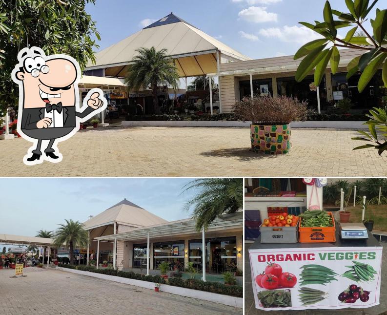 The outside part is an important feature of FOOD PYRAMID NH 44