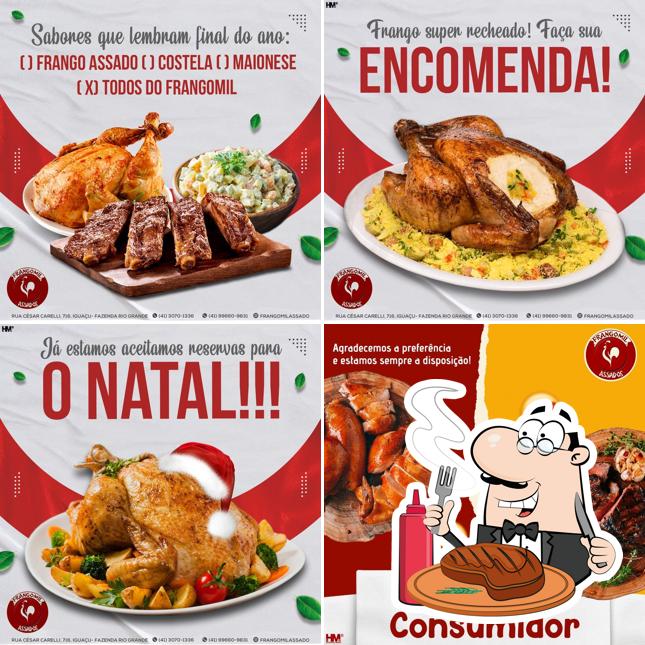 Há uma seleção de pratos para os amantes da carne