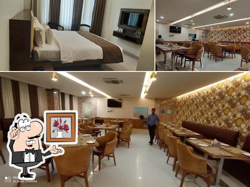 The interior of Hotel Yash Raj