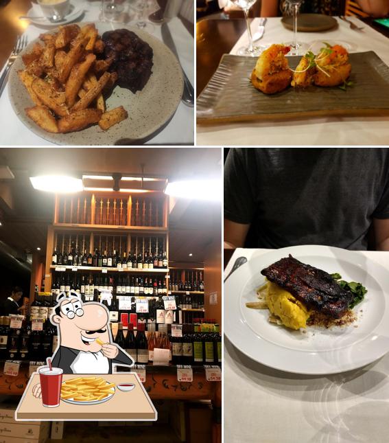 Experimente cbatatas fritas francesas no Enoteca Decanter Santos