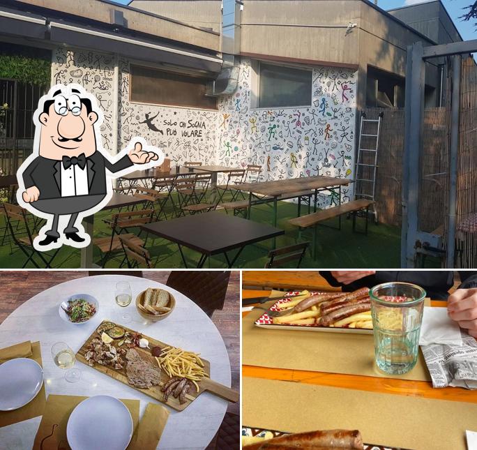 Gli interni di AC sport Cafè