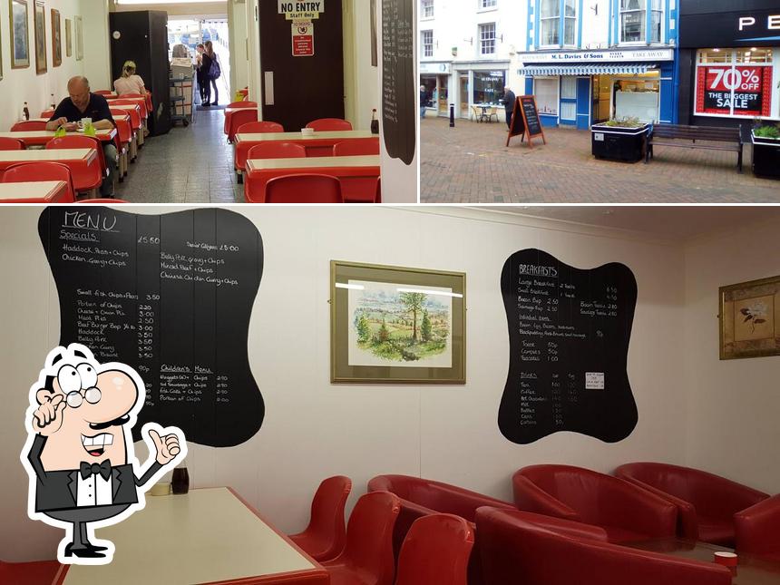 The interior of Davies' Chippy