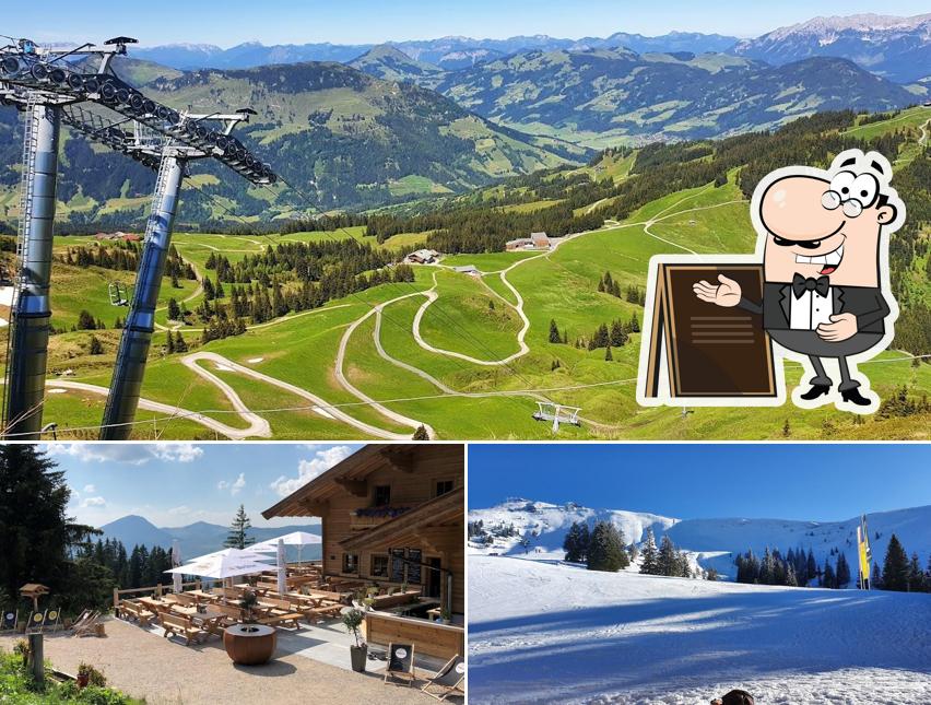 Profitez de la vue extérieure de Hochbrunn Alm Kitzbühel