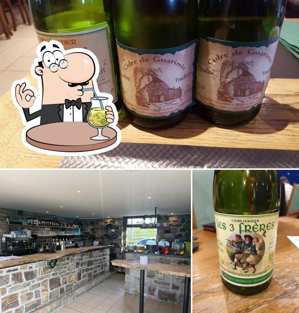 Le Korrigan, Crozon, Plage de Postolonnec Opiniones del restaurante