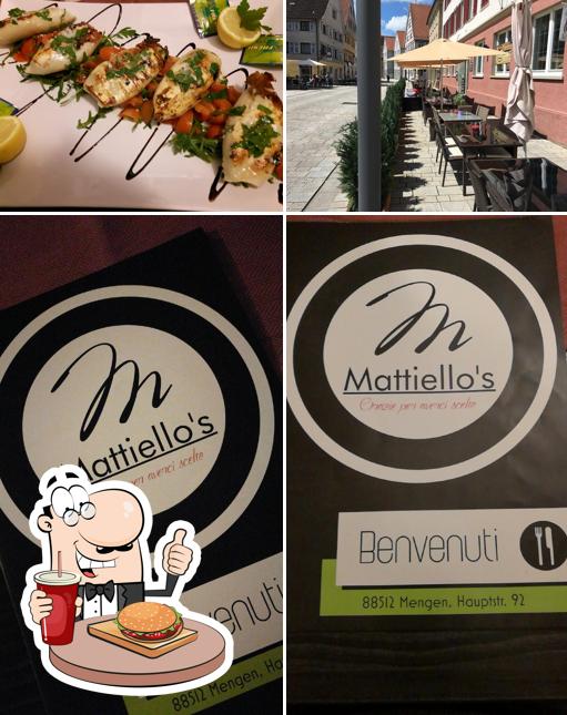 Holt einen Burger bei Mattiellos Ristorante