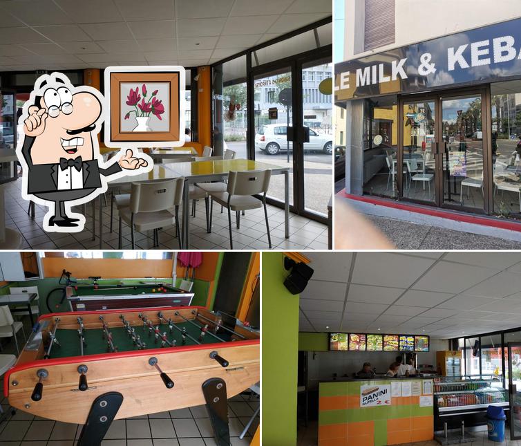 L'intérieur de Le Milk & Kebab