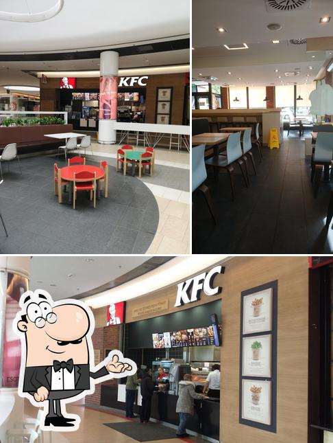 The interior of KFC