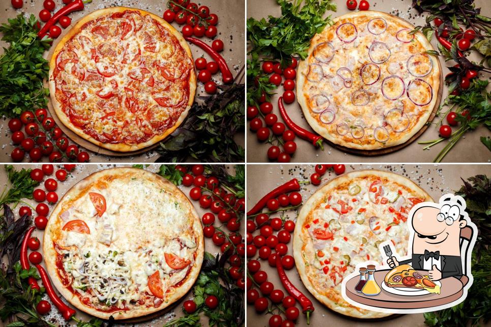 Prenez différents types de pizzas