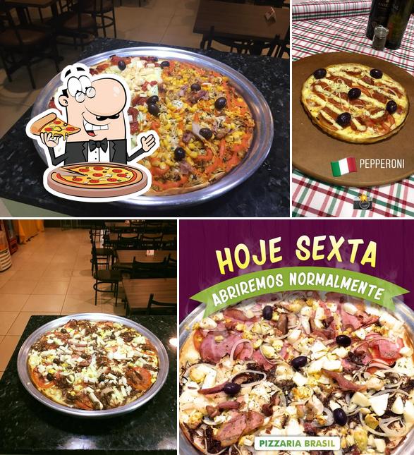 Consiga pizza no Pizzaria Brasil Piripiri