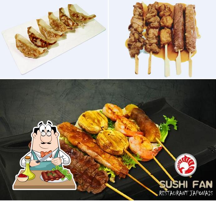 Essayez des plats à base de viande à SUSHI FAN