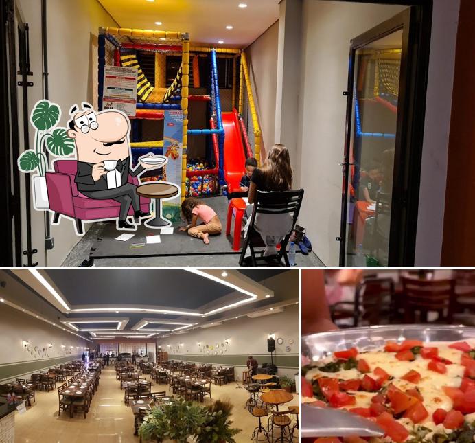 O interior do Pizzaria Bom Peregrino Bauru