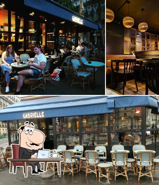 L'intérieur de Café Gabrielle