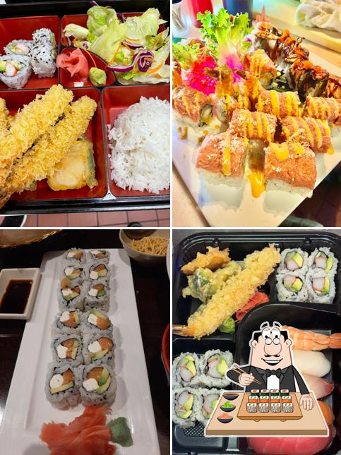 Try out different sushi options