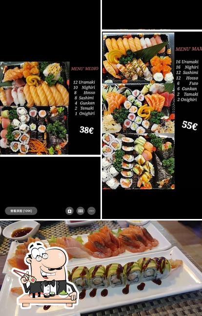 Ordina le diverse opzioni di sushi