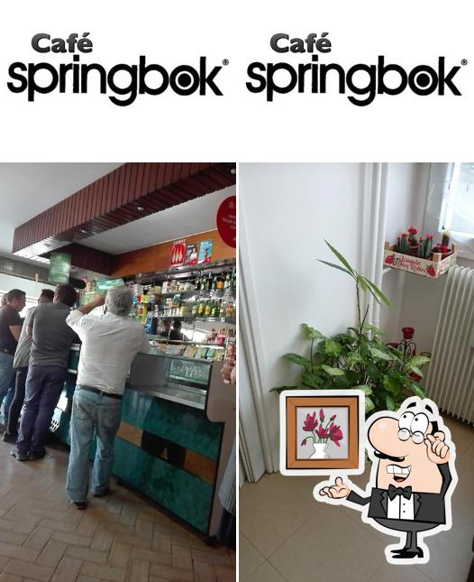 Посмотрите на внутренний интерьер "Café Springbok-Jogos Santa Casa"
