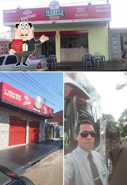 See this picture of Pizzaria Isabela