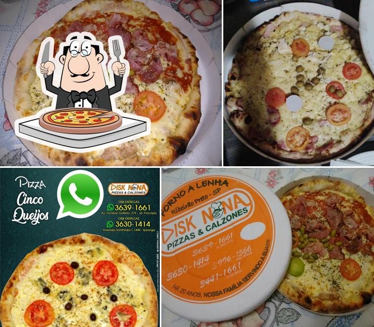 Escolha pizza no Disk Nona Pizzaria jd procopio