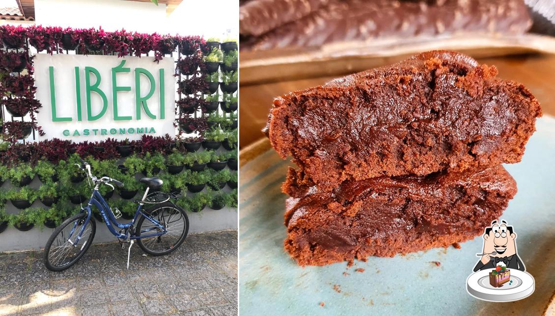 Bolo de chocolate em Libéri Gastronomia