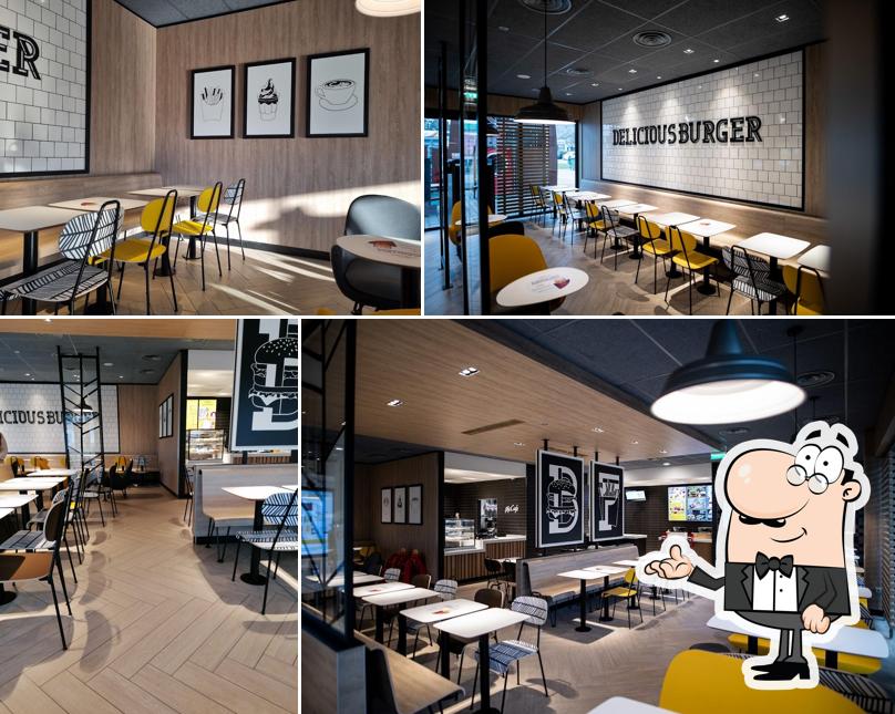 The interior of McDonald’s Makó