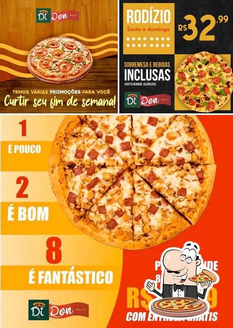 Consiga diferentes variedades de pizza