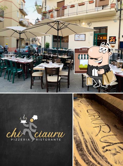 La foto di esterno e lavagna da Chi Ciauru