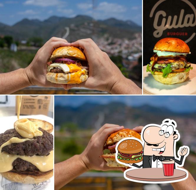 Peça um hambúrguer no Gula Burguer