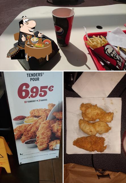 Food at KFC Corbeil