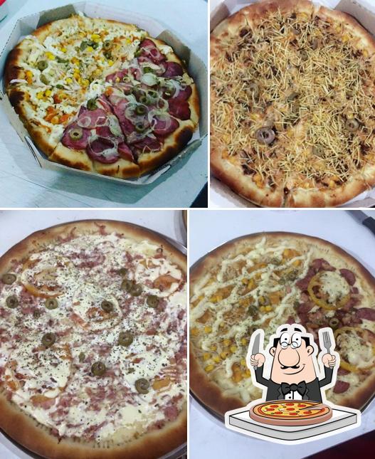 Peça diversos variedades de pizza