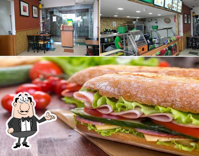 Subway is distinguished by interior and burger