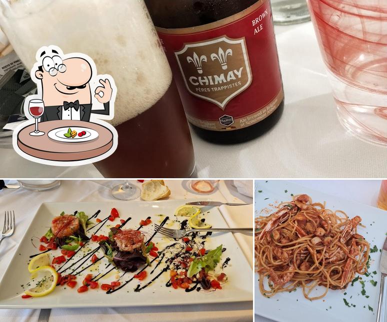 La cibo e birra del ristorante