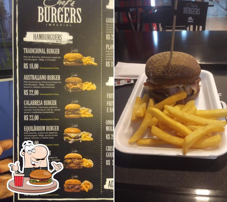 Os hambúrgueres do Chefs Burgers imperial LTDA irão saciar diferentes gostos