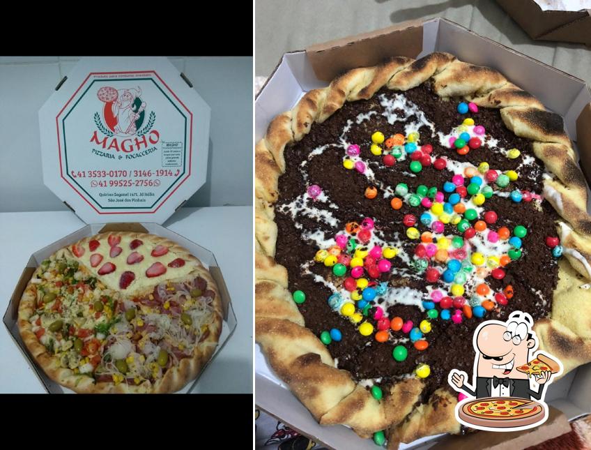 Escolha diversos tipos de pizza