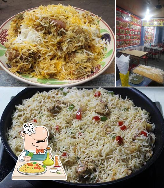 Among various things one can find food and interior at New Mama Hotel & Restaurant