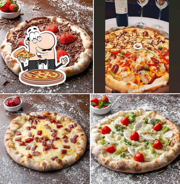 Consiga diversos tipos de pizza