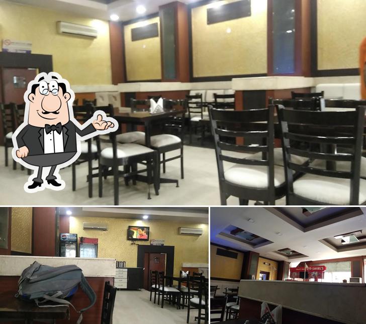 The interior of Premier Pure Veg Restaurant