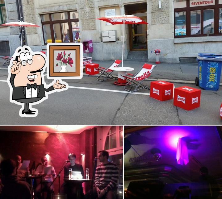 Gli interni di Baracca Bar