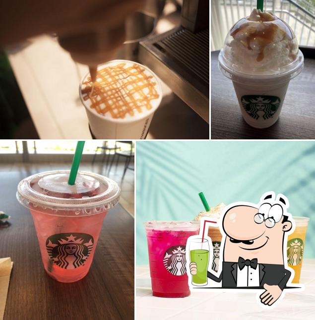 Enjoy a drink at Starbucks