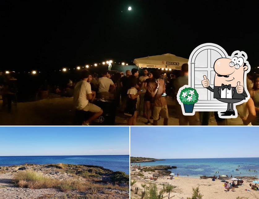 Goditi la vista dall'area esterna di Beach Bop
