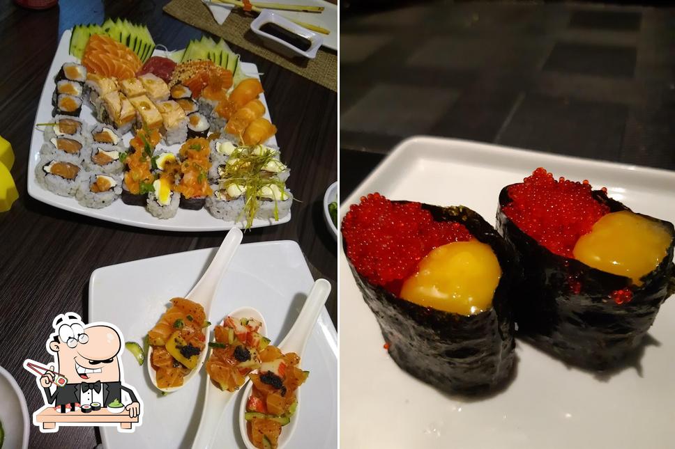 Peça diversas opções de sushi