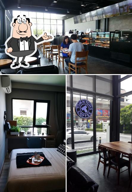 TOM N TOMS COFFEE Niche Mono Bearing Condominium cafe, Bangkok, หมู่บ้าน นิช โมโน สุขุมวิท แบ