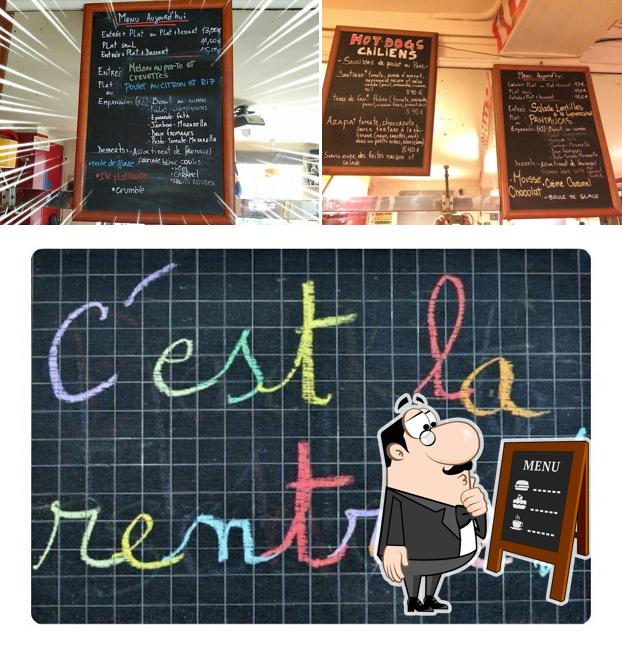 Découvrez le menu du jour sur le tableau