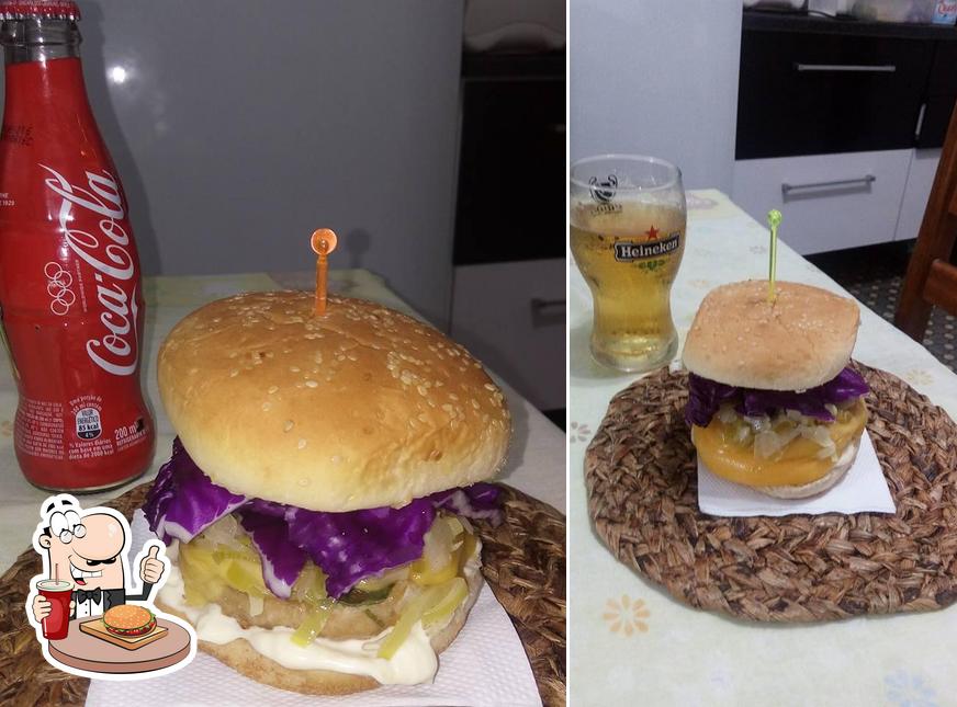 Consiga um hambúrguer no Bibika's Burger