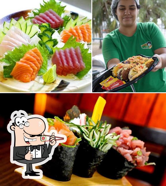 Prove diferentes opções de sushi