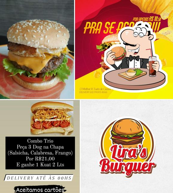 Delicie-se com um hambúrguer no Lira's Burguer