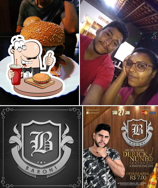 Hambúrguer em Baroni burger