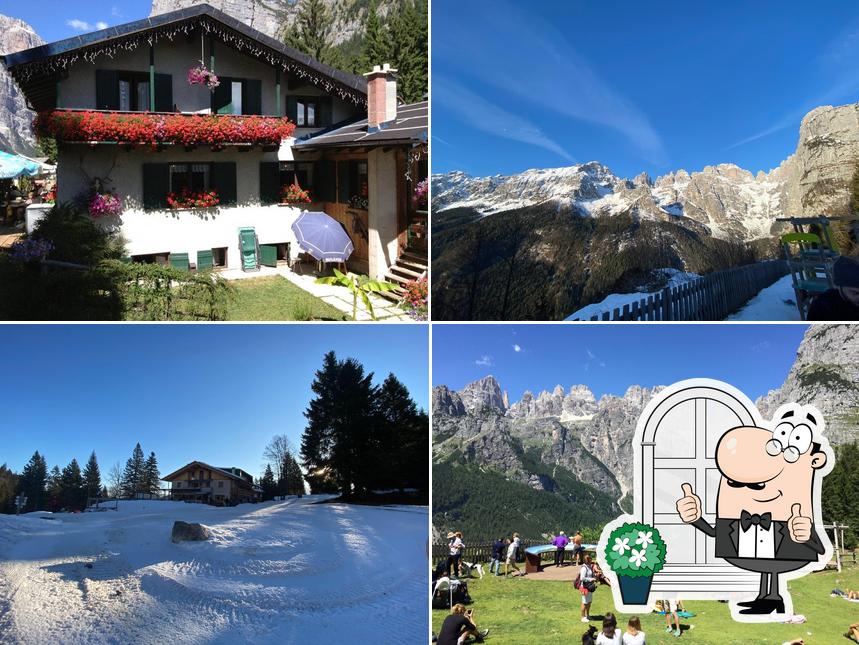 Guarda gli esterni di rifugio La Montanara