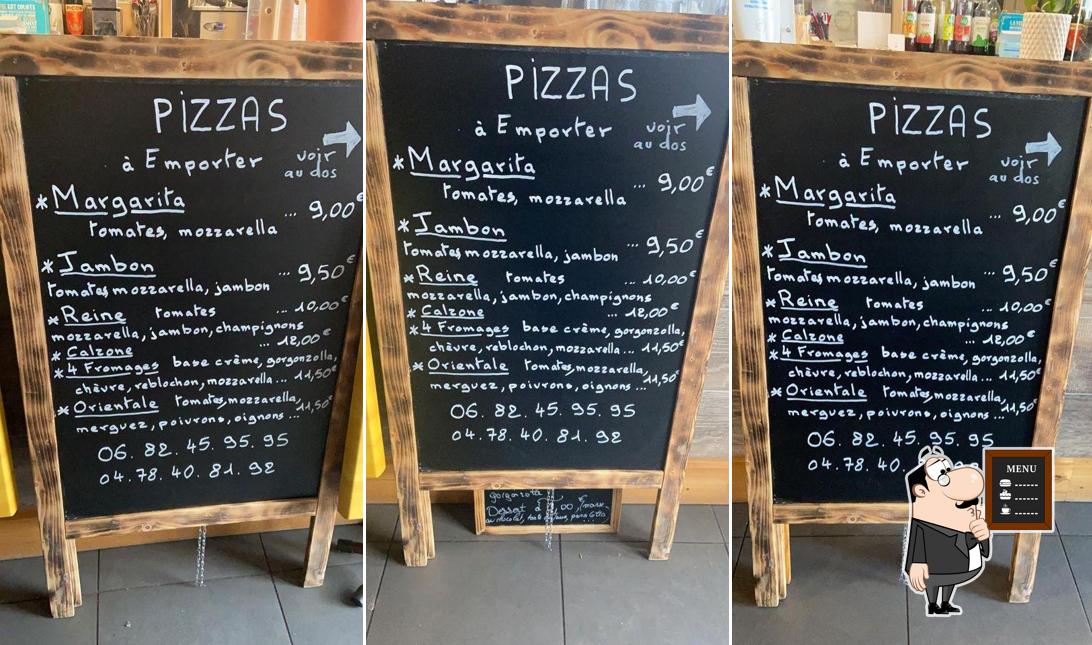 Le Kiosque Gourmand présente un tableau affichant le menu