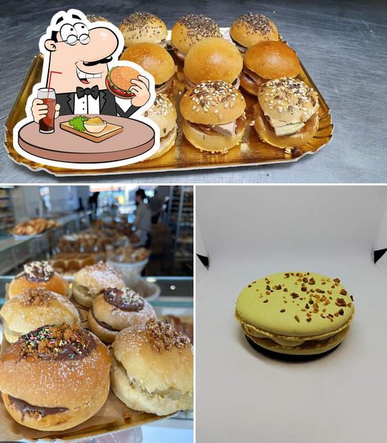 Essayez un hamburger à Boulangerie Snacking Patisserie Baltazar